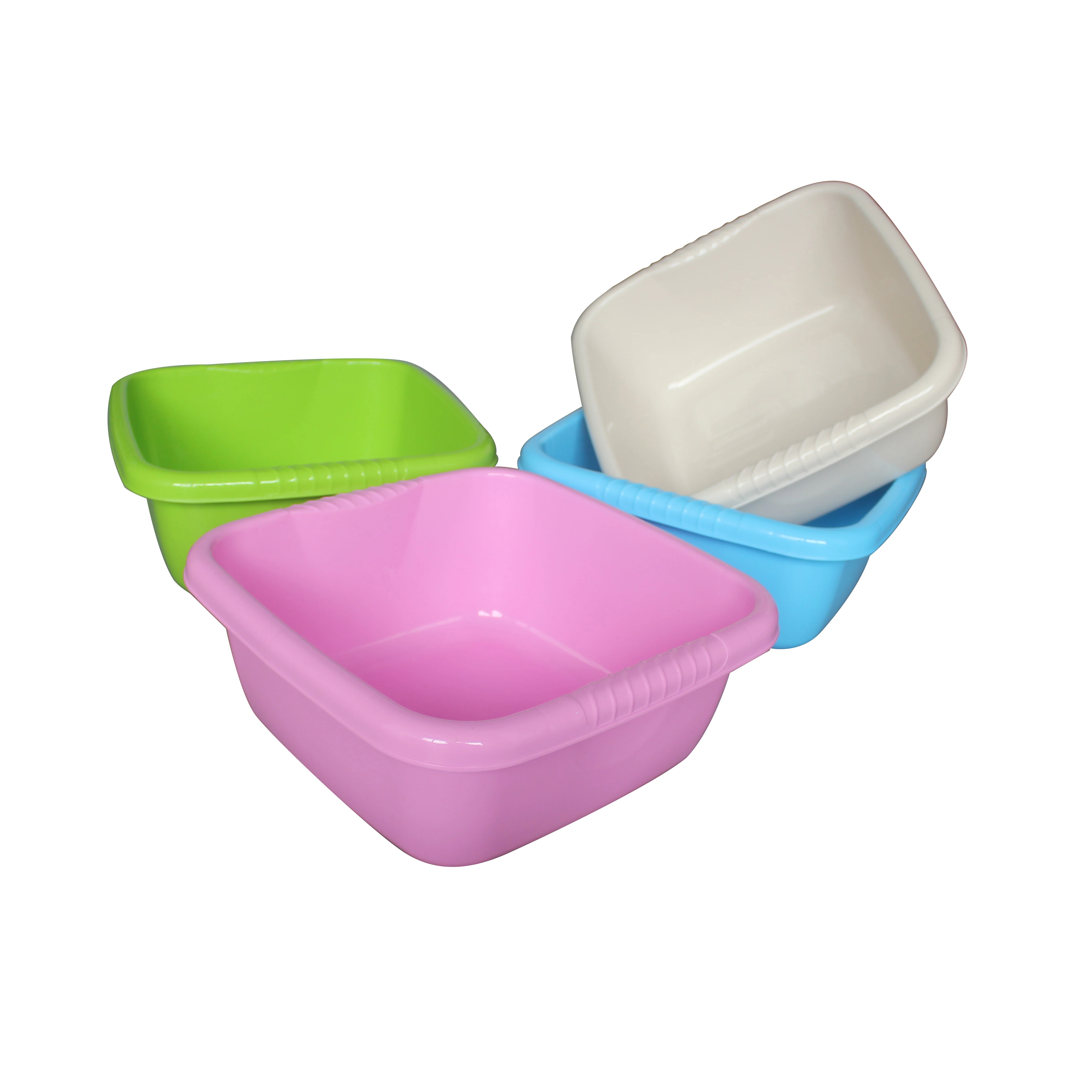 New arrival hot-selling large capacity plastic washing basin plastic square basin