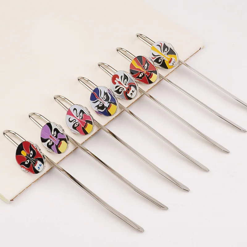 Business Gifts Metal Bookmarks Custom Chinese Quintessence Sichuan Opera Facebook Bookmark