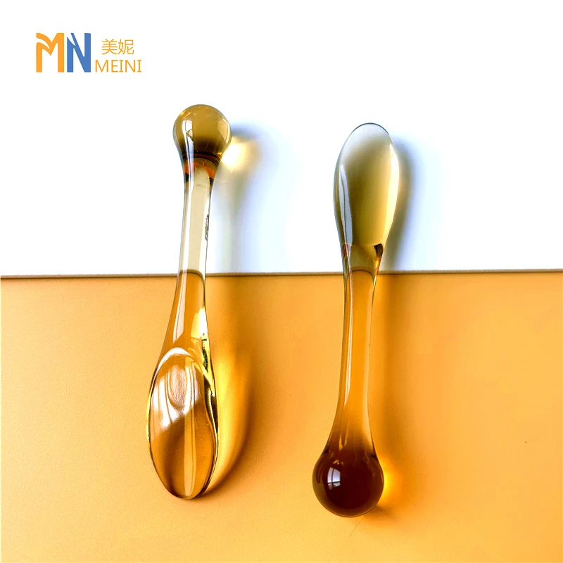 Hot Sale Wholesale cosmetic face spoon cream cosmetic spoons, facial cosmetics metal spatula