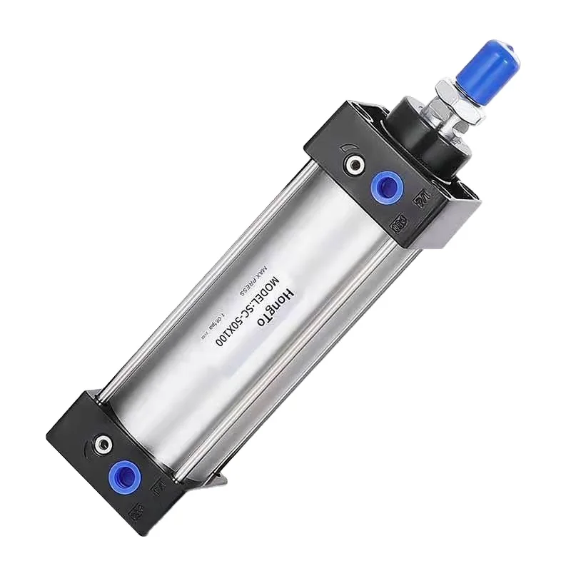 HongTo High Quality Sc Series Aluminum Standard Air Cylinder Double Acting Pneumatic Cylinder SC 160 *50MM