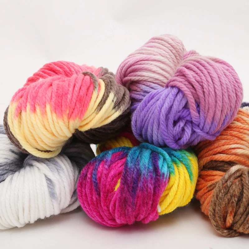 ZENGLONG textile suppliers 250g 1S 4ply 100% acrylic crochet knitted yarns wholesale colorful hand knitting fancy yarn