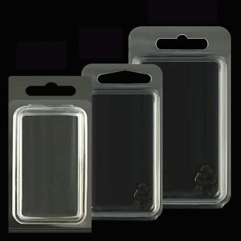 S/M/L Size Clear Plastic Blister Clamshell Package Storage Container for Fishing Lure Accessory