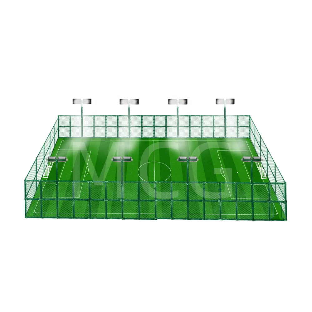 MCG Высококачественная индивидуальная футбольная коробка 5 А с боковым питчем клеткой досками для наружного и внутреннего помещений