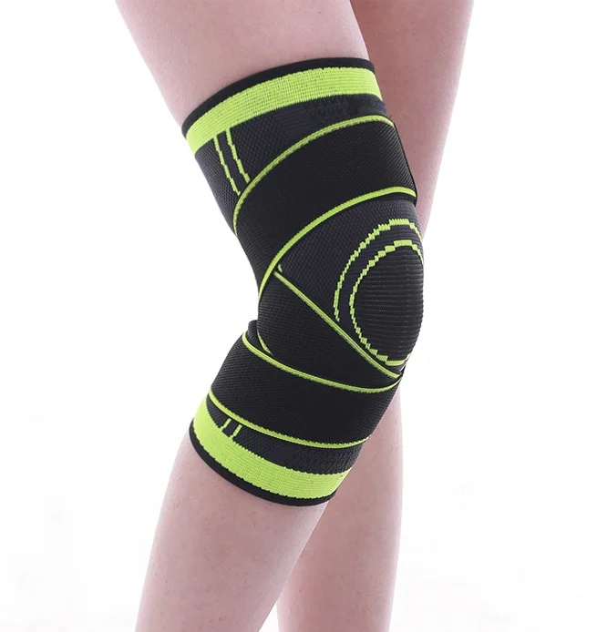 Hot selling paddy spandex sports knee joint support knitted leg sleeves knee protector