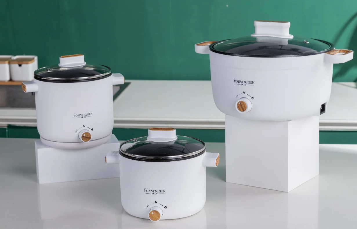 Customization 1.5Liter Electric Pot Mini Ramen Cooker Noodles Pot Hot Pot Electric Multifunctional Cooker