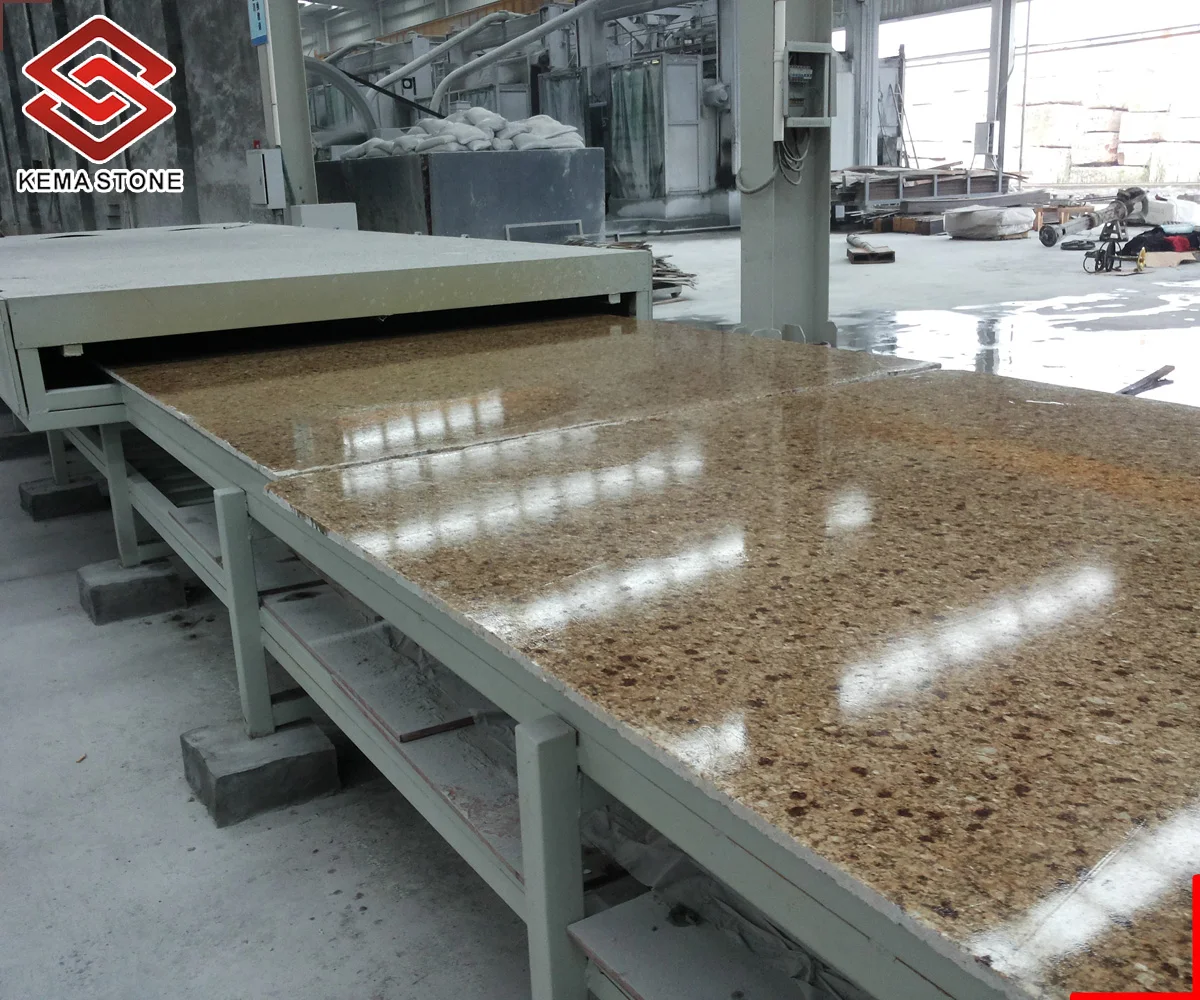 wholesale prefabricated brazil gold granite kitchen countertops