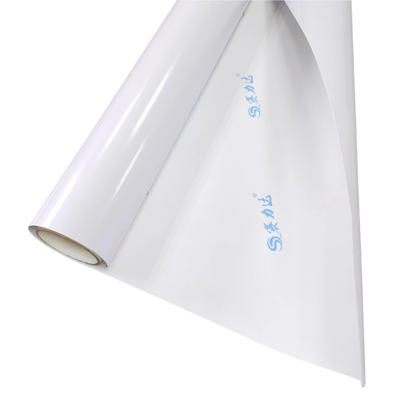 Wholesale Glossy White PVC Vinyl Roll Eco Solvent Printing Self-Adhesive Poster Material for Printable Posters
