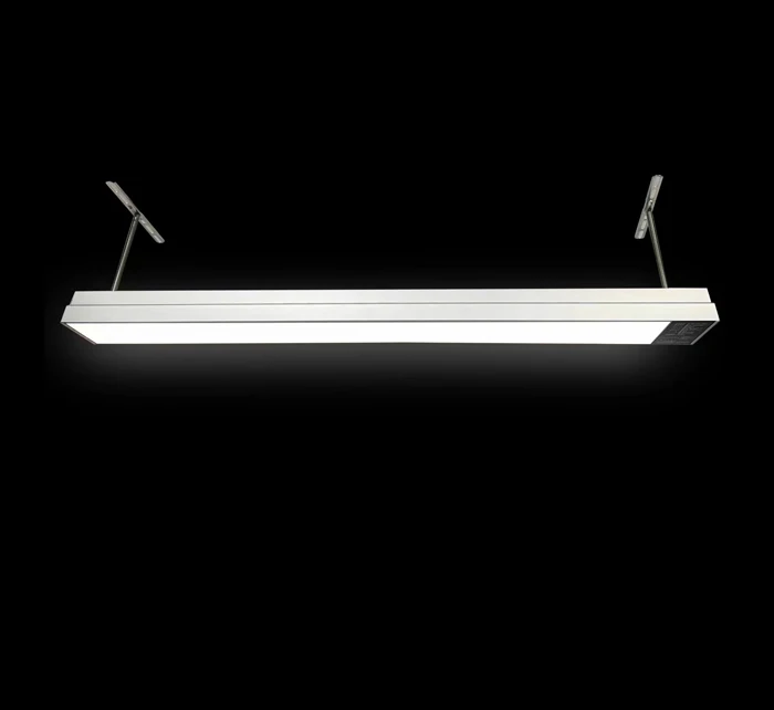 100mm Width NO Cable Tray Connectable Suspended LED Linear Hanging Light for parking lot  supermarket