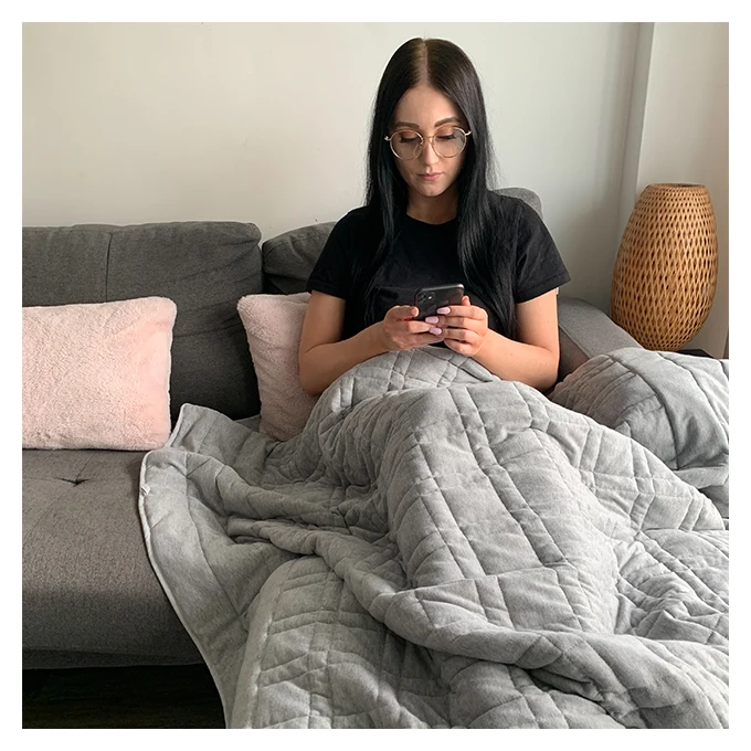 EMF Blocker  / 5G / Wireless Radiation Weighted Blanket With Far Infrared Rays Emitting Natural Beads with Gemstones