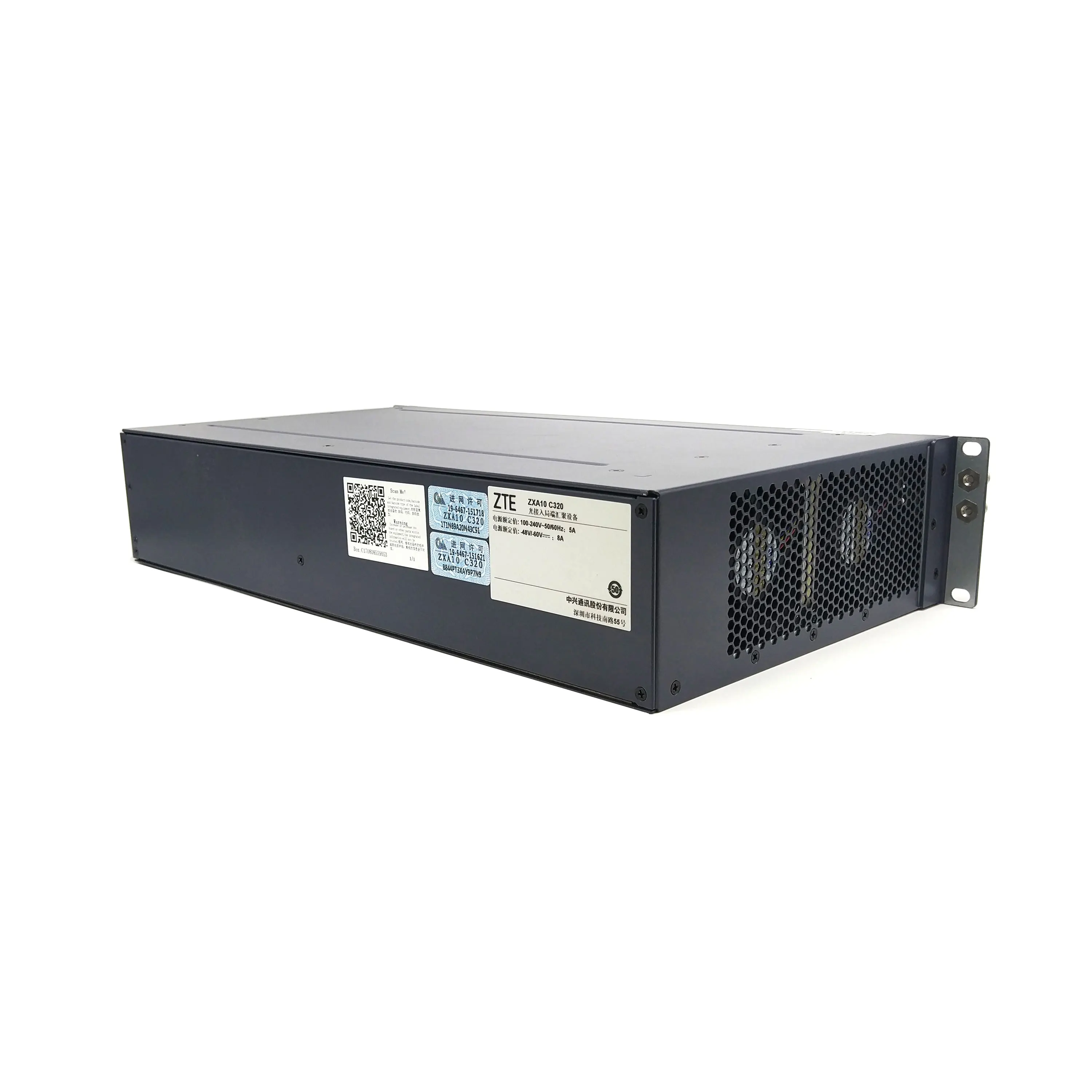  ZTE ZXA10 C320 EPON OLT 32 порта с 2 карты ETGH Двойной вход питания постоянного