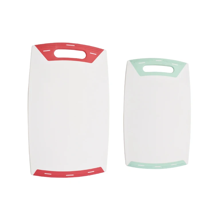 Food grade set of 2  plastic chopping board kitchen health meat fruit vegetable cutting board