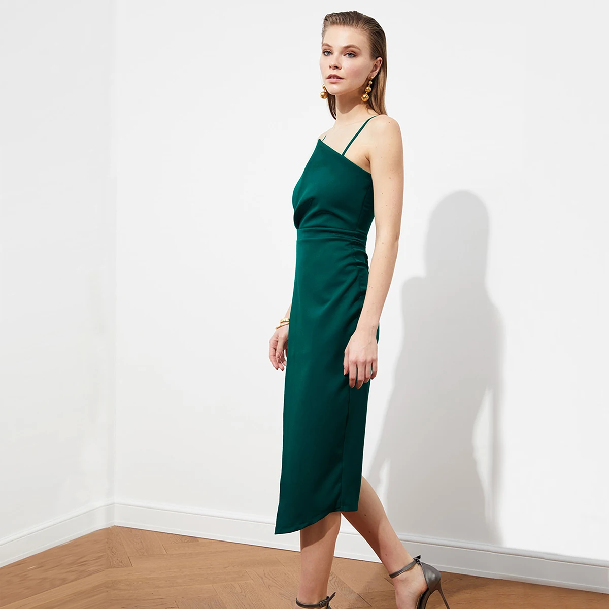 Sleeveless Sexy Women Sling Evening Party Dress