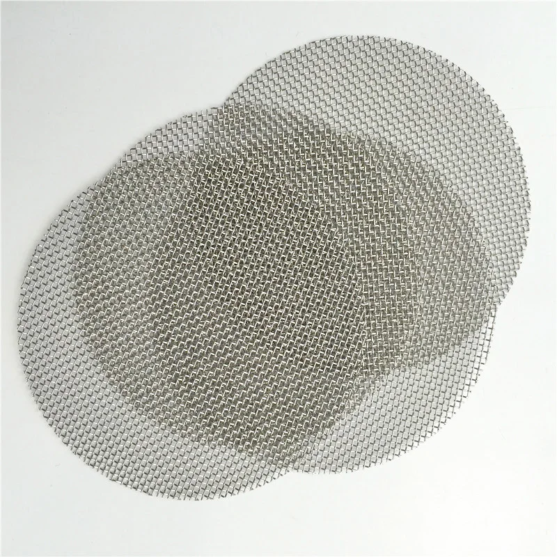 ss 304 round shape 14.8mm 3inch stainless steel smoking pipe screen mesh filter