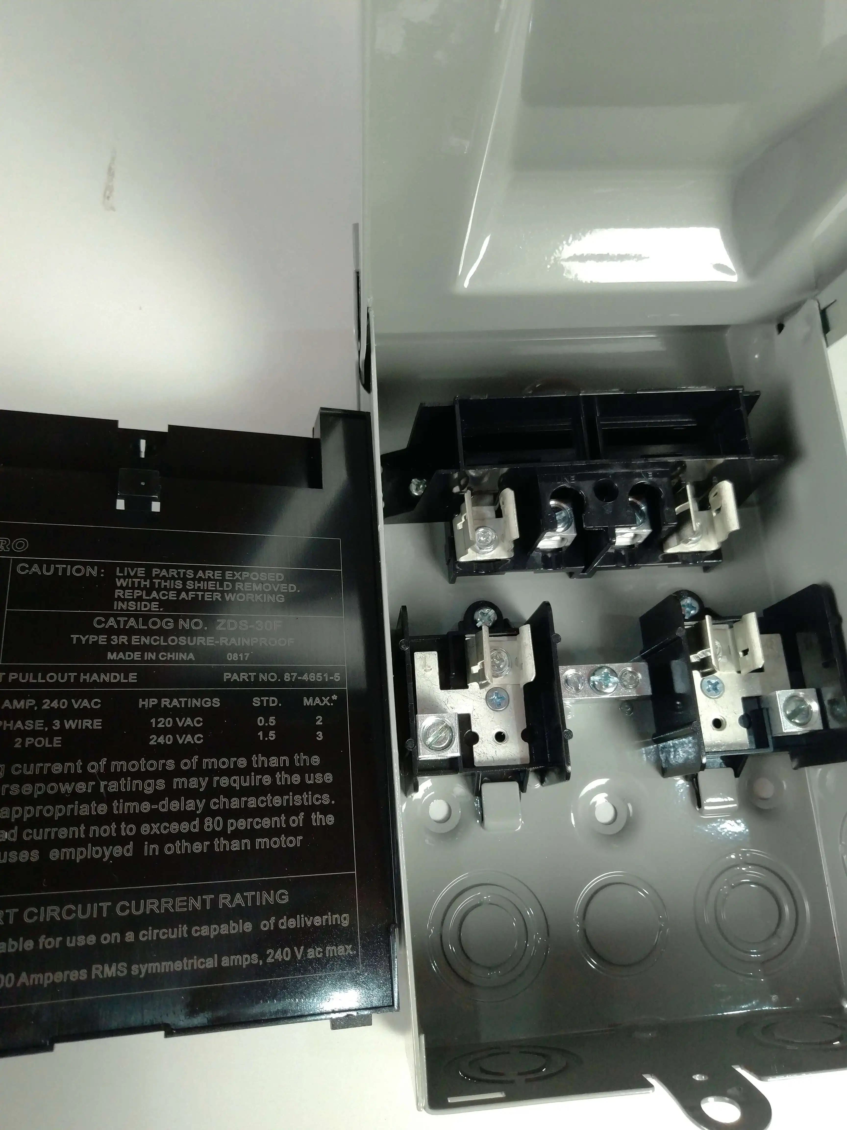 Professional Manufacture 60A Pull out Switch box Non-Fused Disconnect box Plastic Electronic Components Fused Disconnect box