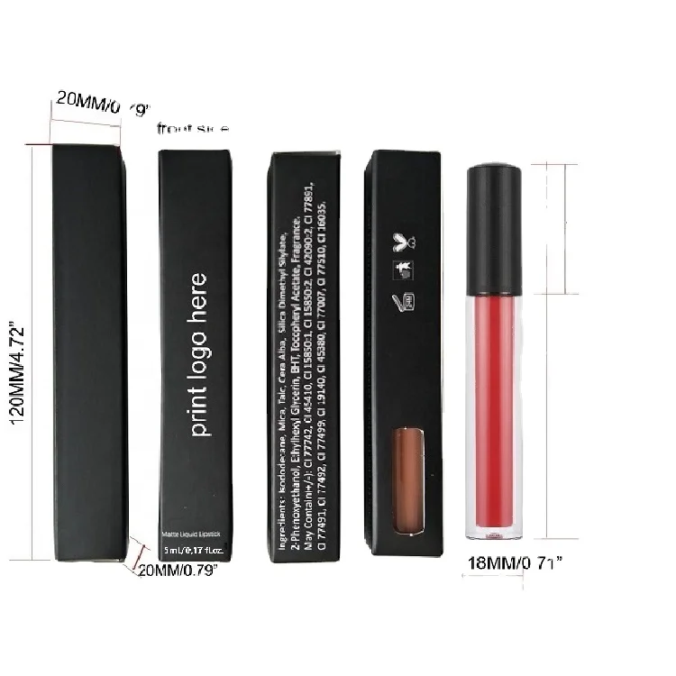 No Logo Lip Stick OEM Private Label Custom Waterproof Longlasting Matte Liquid Lipstick