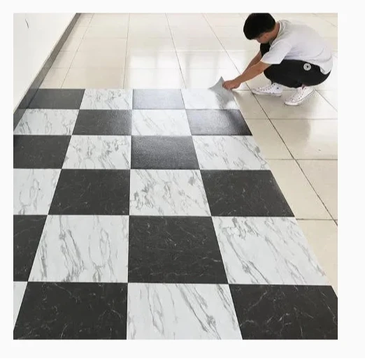 Free Samples Waterproof Self-Adhesive PVC Plastic Glue Down Lvt Vinyl Floor Tile Factory Manufacturer Supplier with Cheap Price