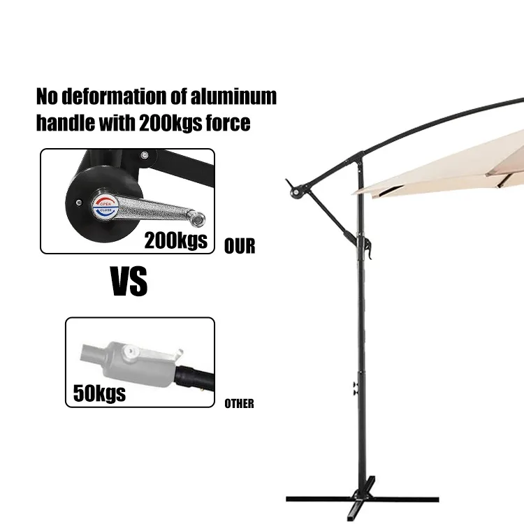 Garden Giant Cantilever Parasol Umbrella Garden Outdoor Umbrella Patio Umbrellas