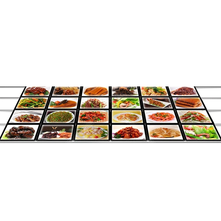 Acrylic Displays Restaurant Fast Food Menu Board Led Light Box Restaurant