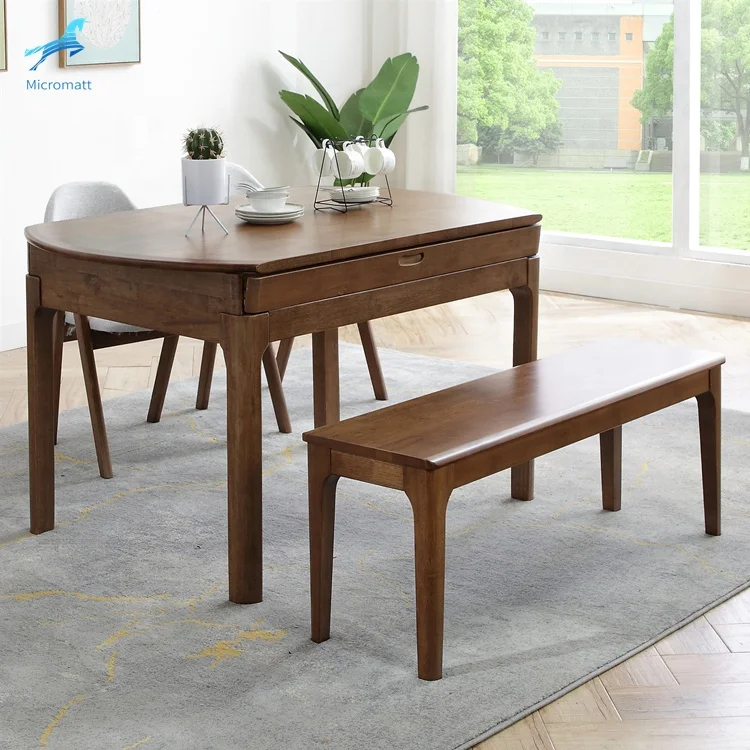 Factory Direct Sale American Style Dining Room Furniture Multi Functional Brown Color Rectangle Folding Table