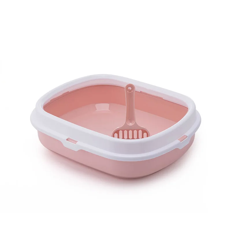 Pet Toilet Basin Cats Litter Box  Semi-Closed Dog Clean Toilet Sandbox Cat Dog Tray Kitten Litter Scooper Anti Splash Litter box