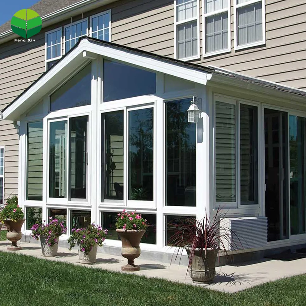Conservatory Sunroom and Glass House for Solarium Prefabricated 4 Season Free Standing Veranda Aluminium Insulated Glass Modern