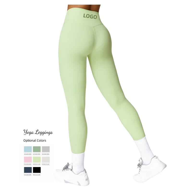 High Waist Butt Lifting Yoga Pants Quick Dry Elastic Compression Tight Slimming Active-wear Fitness Workout Women Yoga Leggings
