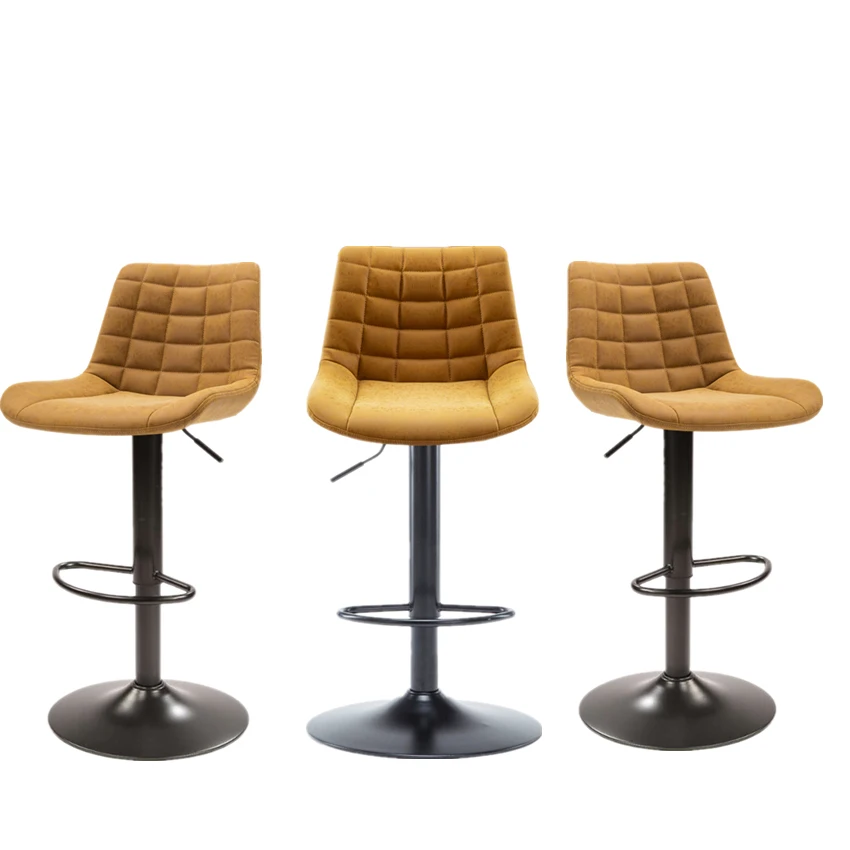 HoT SELL High seat bar chair Swivel Adjustable Bar Stool with powder coating base