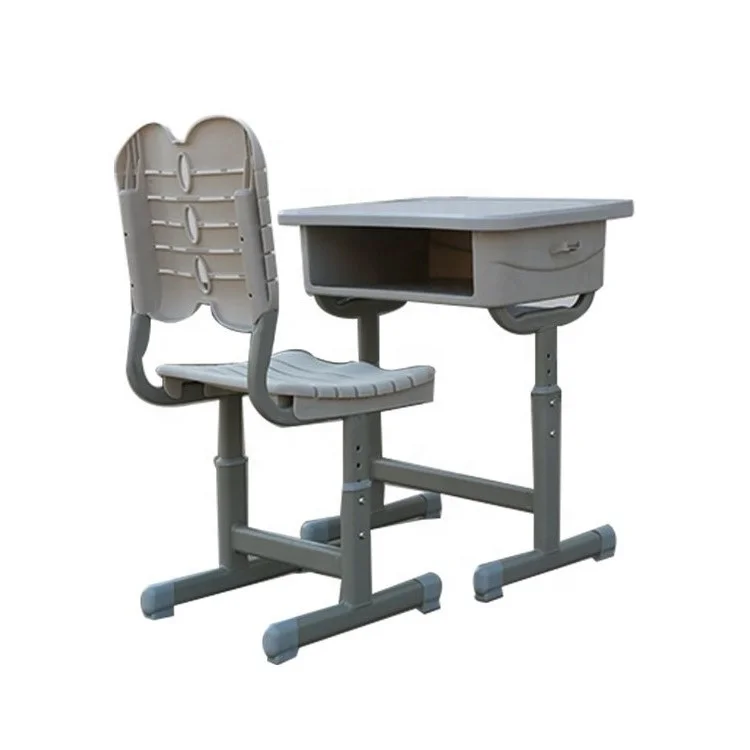 Adjustable height children  portable china school desk chair