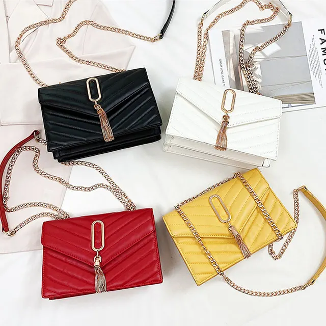 Роскошные сумки через плечо с кисточками для женщин, дамские сумки с цепочкой