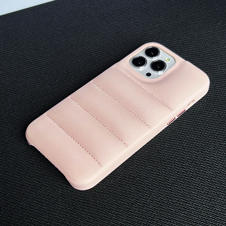 2022 New Arrival Street Fashion Edge Shockproof Slim Protective Cover Down Jacket Phone Case