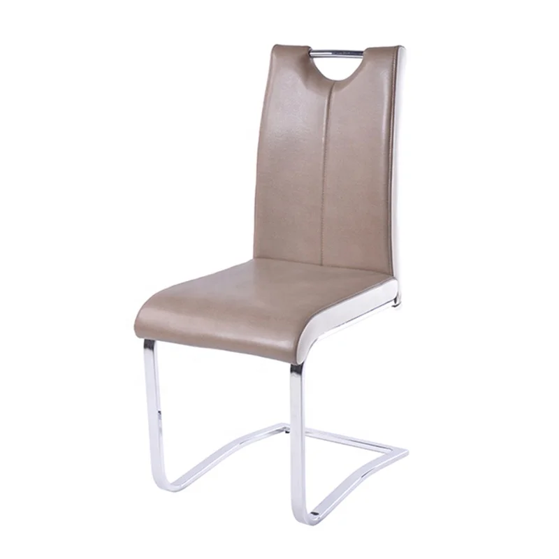 Factory cheap price home furniture wholesale PU Leather backrest dinning chair for dining room