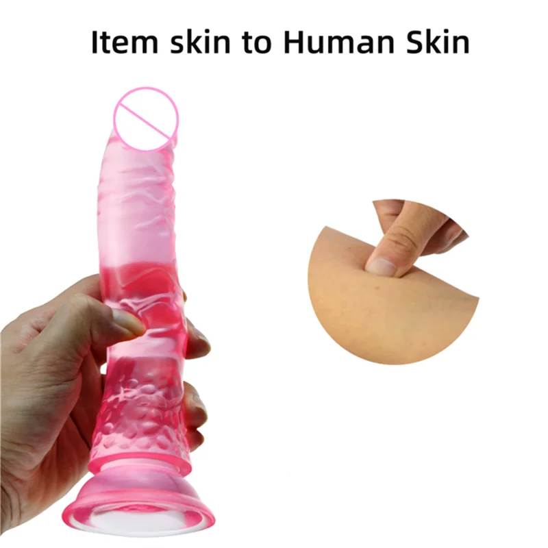 MOGlovers Realistic Dildo With Suction Cup Jelly Huge Anal Toys for Woman