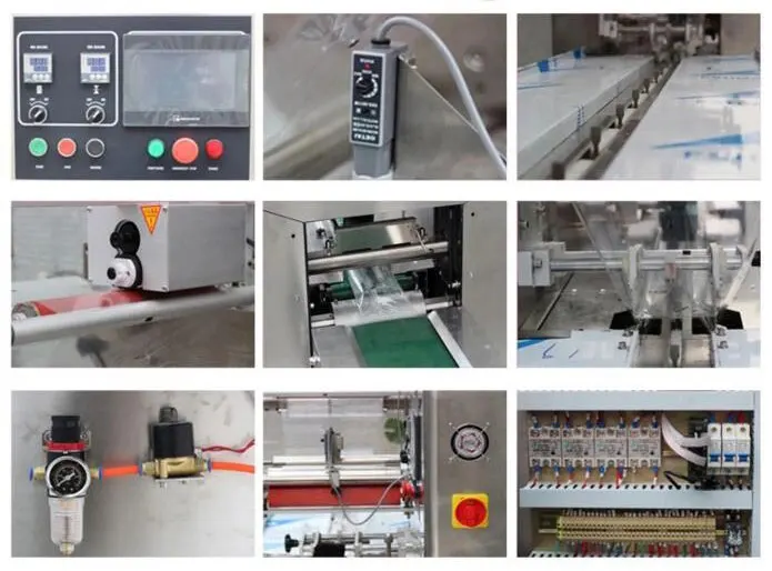 Fully Automatic Horizontal Packing Machine For Chopsticks Toothpick Napkin Flow Film Bag Packaging