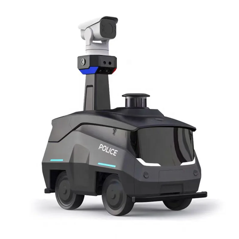 Ultrasonic Radar Automatic Obstacle Avoidance Security Robot Commercial Outdoor Patrol Robot For Park