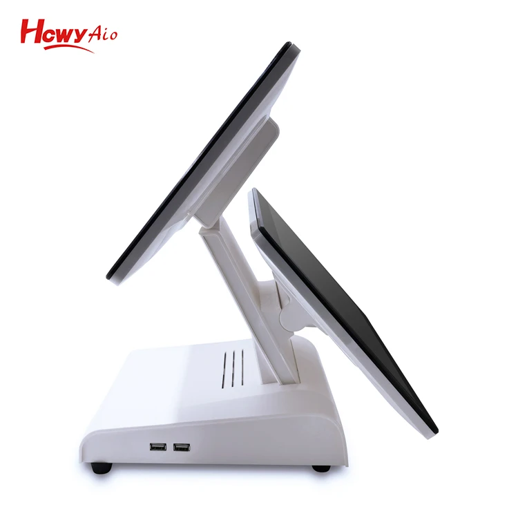Android POS двойной экран 14 дюймов сенсорный монитор терминал с Wifi USB LAN