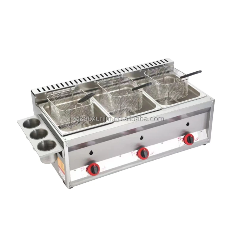 20L+8L tank liquefied petroleum gas frying furnace stainless steel doughnut deep-fried dough sticks machine