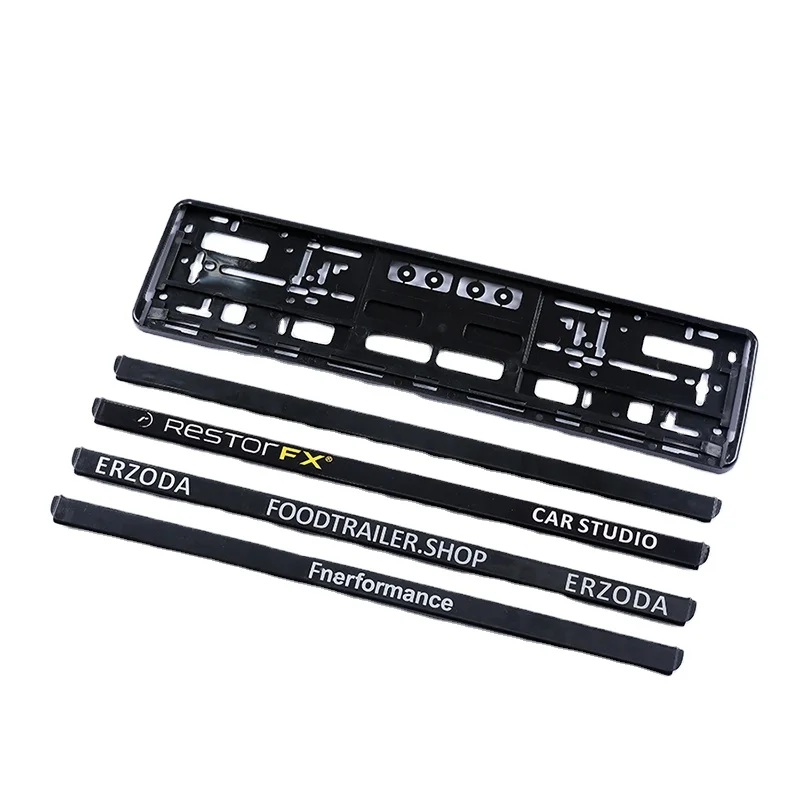 Spot Rts Hot Sales Blank License Plate Frames Plastic Car License Plate Frame For Europe