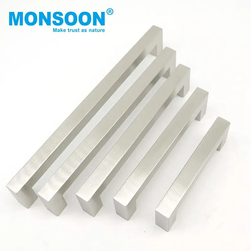 furniture fitting wardrobe drawer knobs bedroom Cupboard Door handles stainless steel t bar handle for Cabinet Kitchen Door