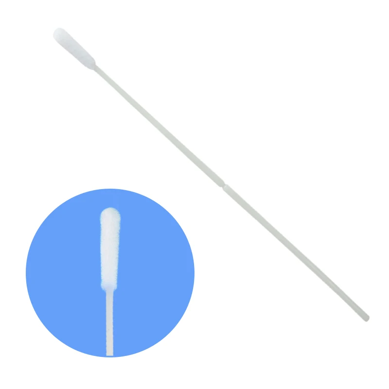 Oral Sampling Nylon Fiber Throat Oropharyngeal Flocked Swab Collection Kit