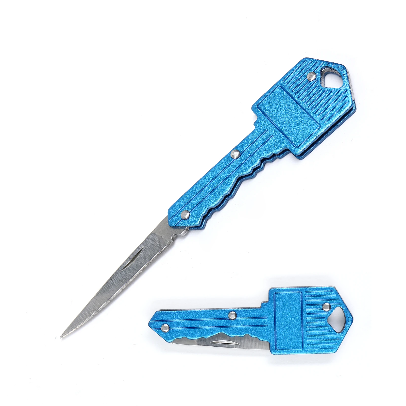 
 2021 новый стиль карманный нож Синий Выживание складной брелок для ключей нож для самообороны инструмент  