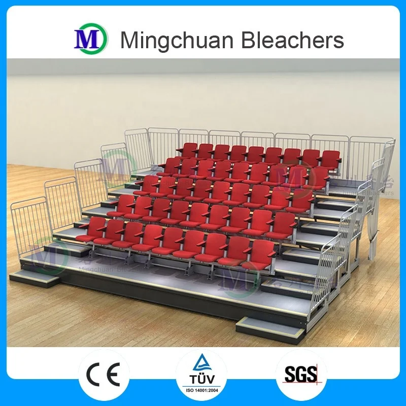 grandstand sport tribune mobile seating bleachers plastic seats for stadium