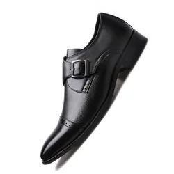 2021 new leather  dress shoes mens monk Strap  shoes