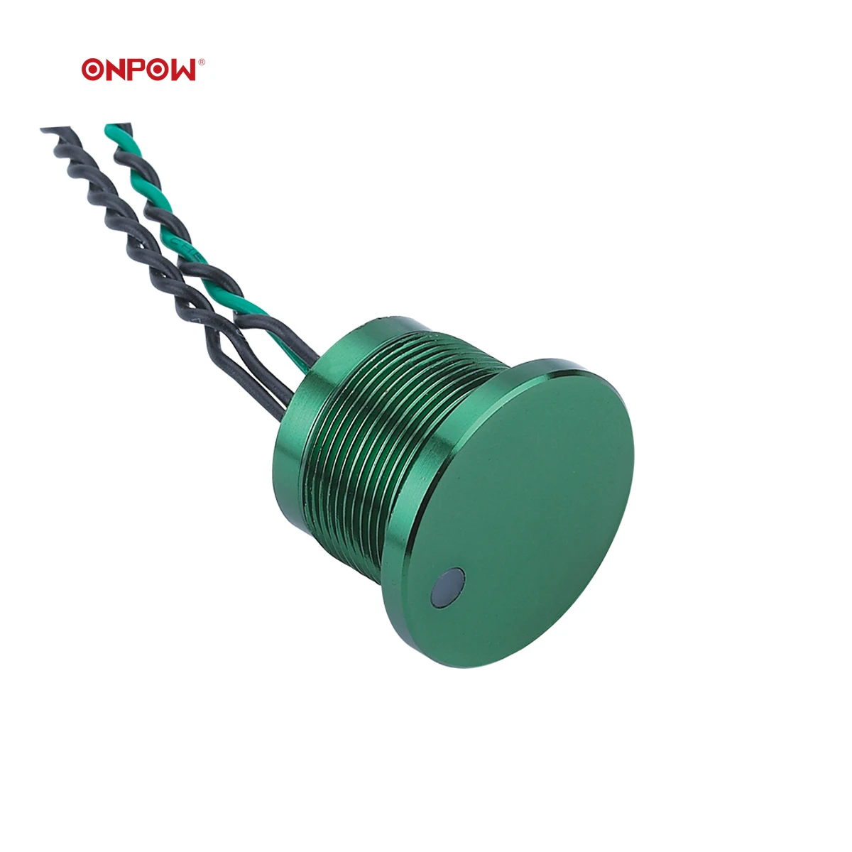 ONPOW 22mm IP68 colored shell dot illuminated piezo push button switch 1NO 12v piezoelectric switch 22mm