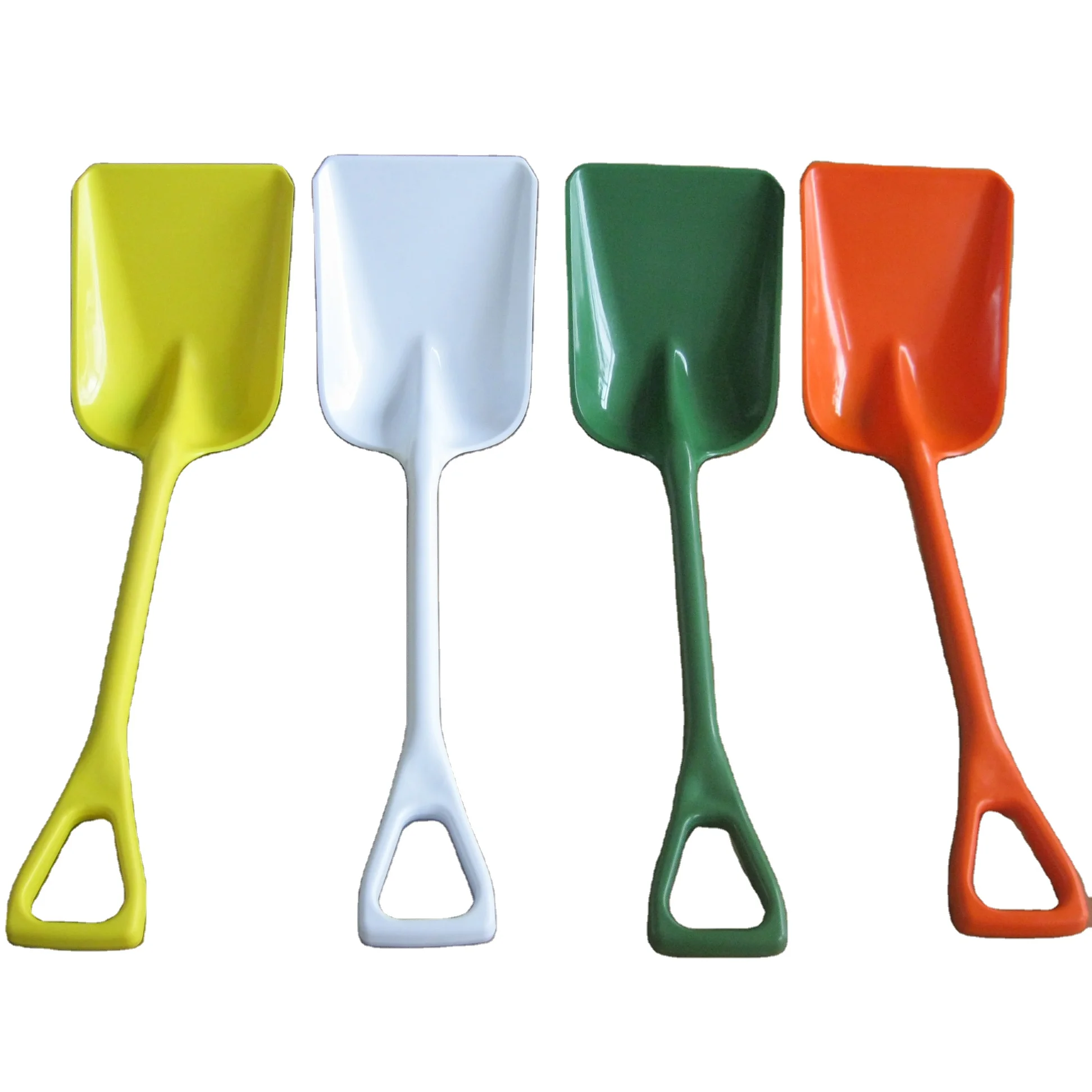 Antique White Shovels with Plastic Head and Plastic Hand