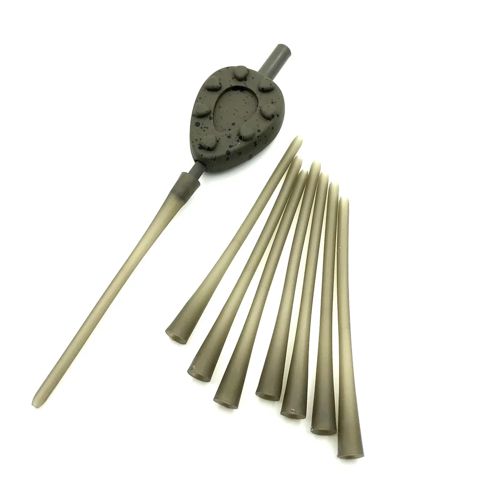 Carp Fishing Accessories PVA Solid Bag Tail Rubber For Lead System Of Rigs In line Leads Set Of PVA bags