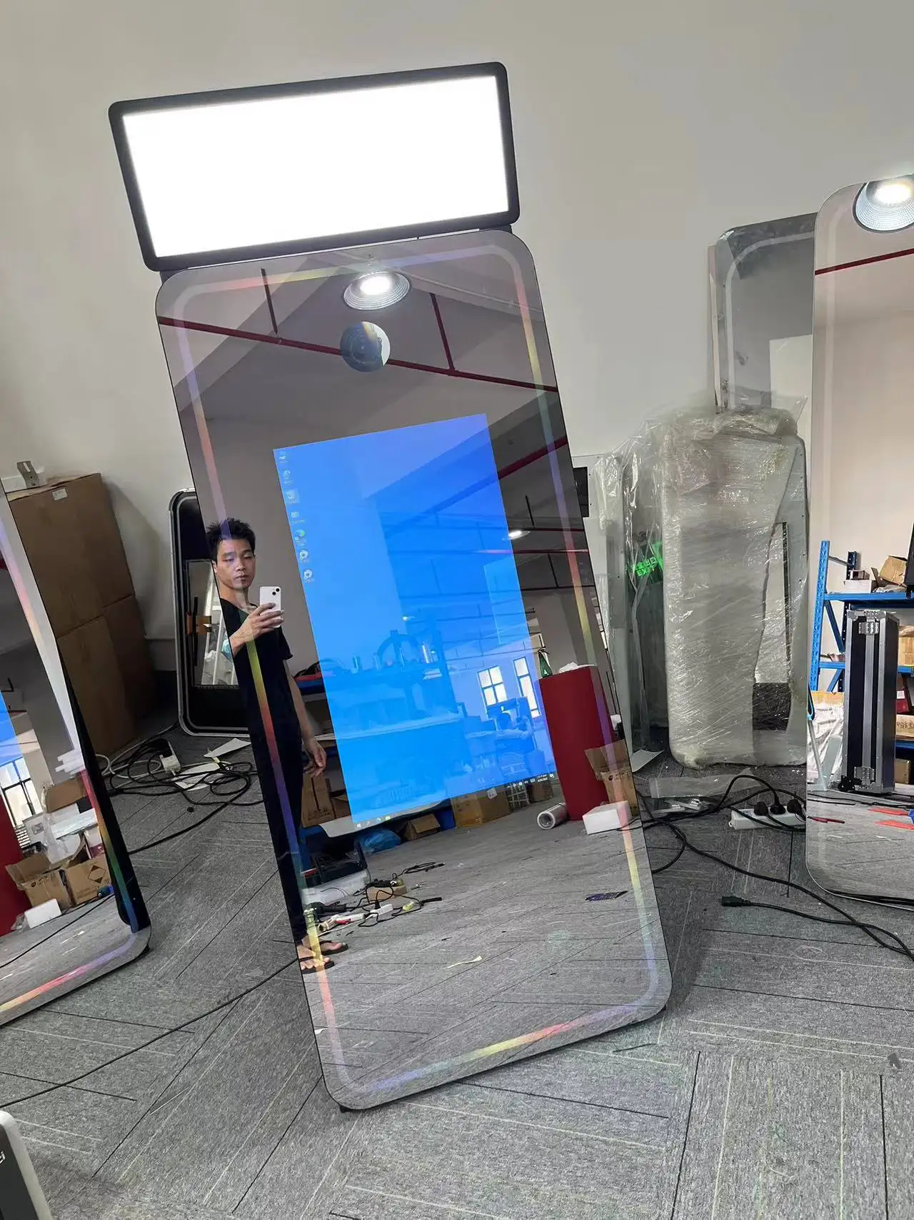 2022 New Best Price Big 360 Photo Booth Automatic Magic Mirror Photo Booth Vending Machine Events Mirror Photo Booth