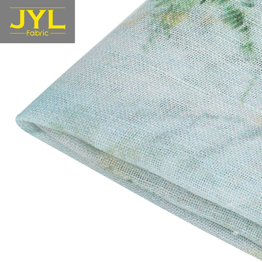 
JYL 75% linen 25% cotton printed fabric WYH1004# 