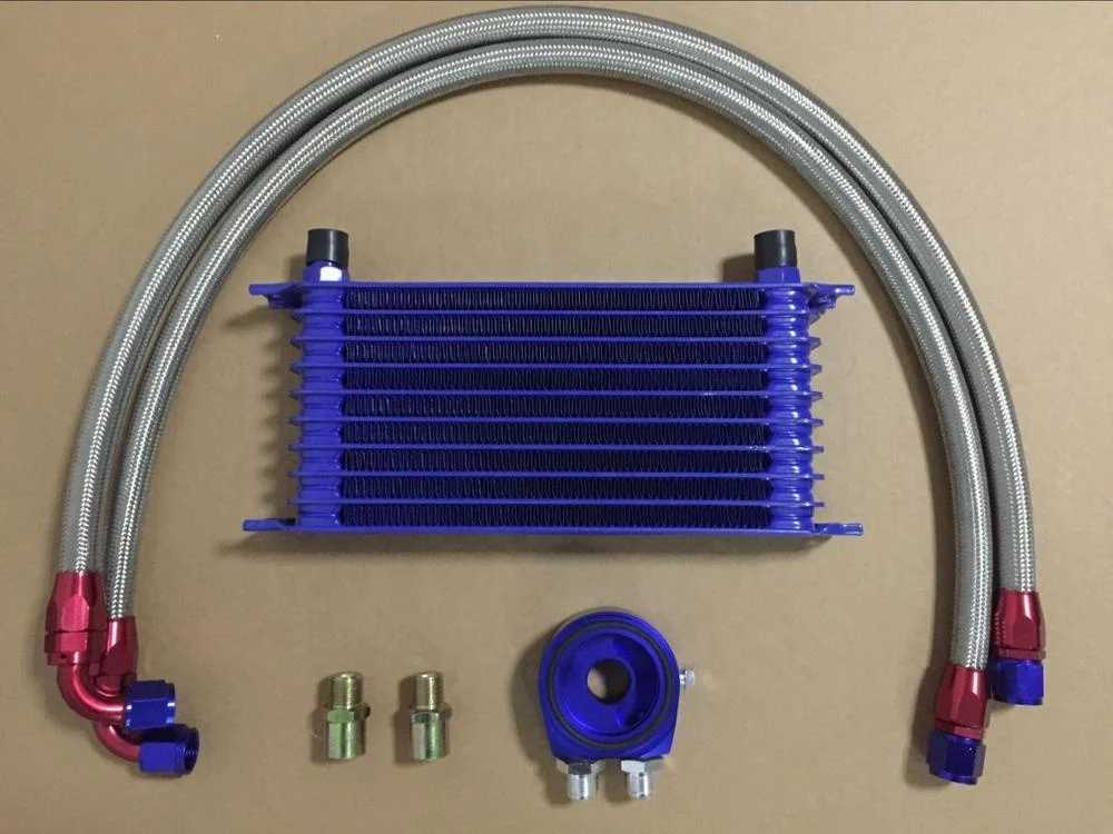 High performance aluminum Trust Greddy type 10row oil cooler kit for Starlet 4efte