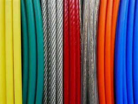 7x7 2mm wire Nylon PVC PA plastic coated stainless steel cable