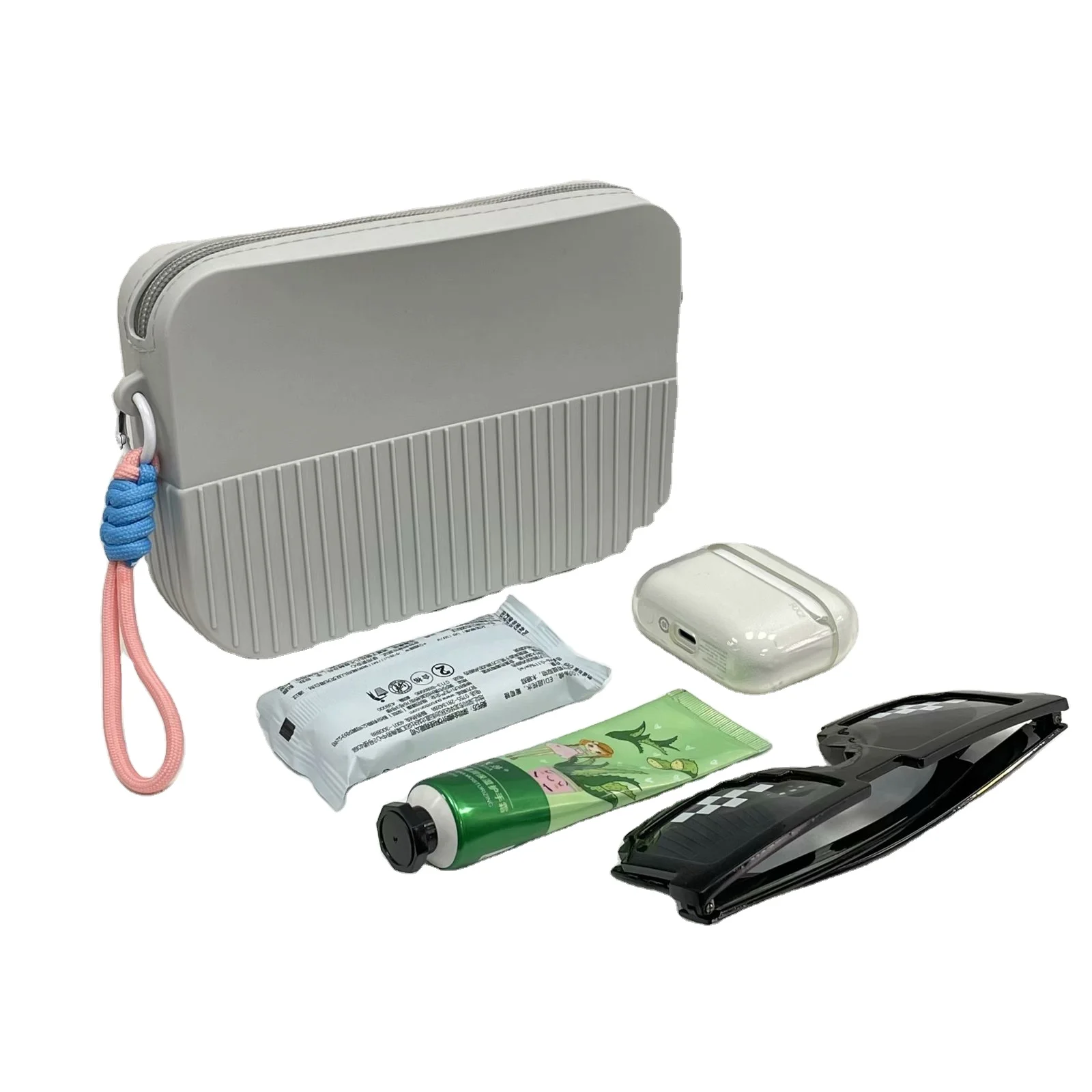 New Style Fashion Girl Purses Square Bags Vintage Pleated silicone Women Small Handbags Solid Color Crossbody zipper Bag